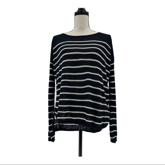 H&M Sweaters - H&M Basic Long Sleeve Striped Sweater Size XS